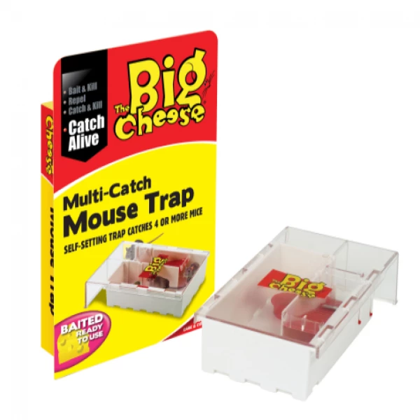Żywołapka na myszy. Łapka na gryzonie Big Cheese Multi Catch Mouse Trap STV 162.