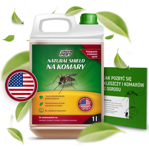 Oprysk na komary i kleszcze Natural Shield Green Pest 1L.