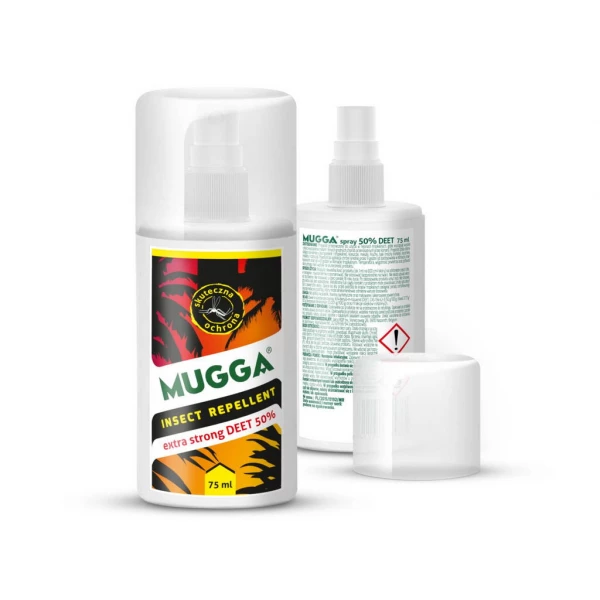Preparat na komary tropikalne. Mugga Strong Spray 50% DEET! 
