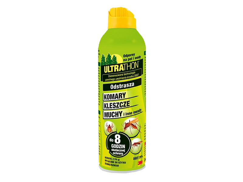 Środek na kleszcze Ultrathon Spray 25% DEET. Preparat na kleszcze. Pojemność 170g.